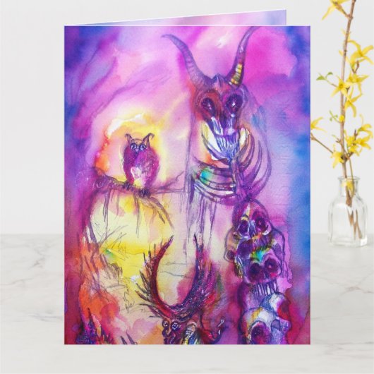 HALLOWEEN MONSTERS/ORK WAR Fantasy Kaart (Gele Bloem)