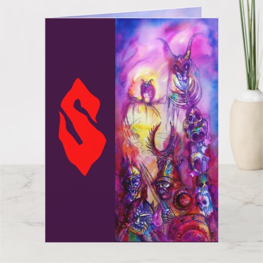 HALLOWEEN MONSTERS/ORK WAR Fantasy Kaart (Voorkant)