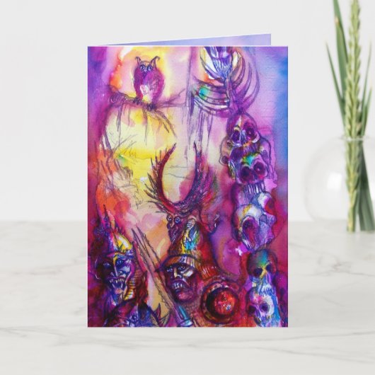 HALLOWEEN MONSTERS/ORK WAR Fantasy Kaart (Voorkant)