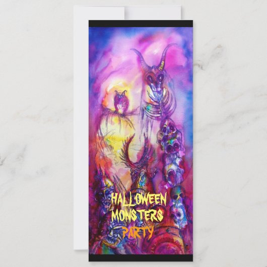 HALLOWEEN MONSTERS/ORK WAR Fantasy Kaart (Achterkant)