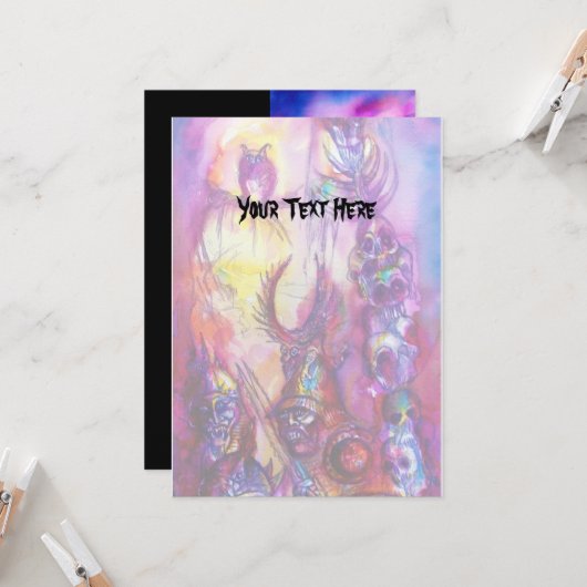 HALLOWEEN MONSTERS/ORK WAR Fantasy Kaart (Voorkant / Achterkant in situ)