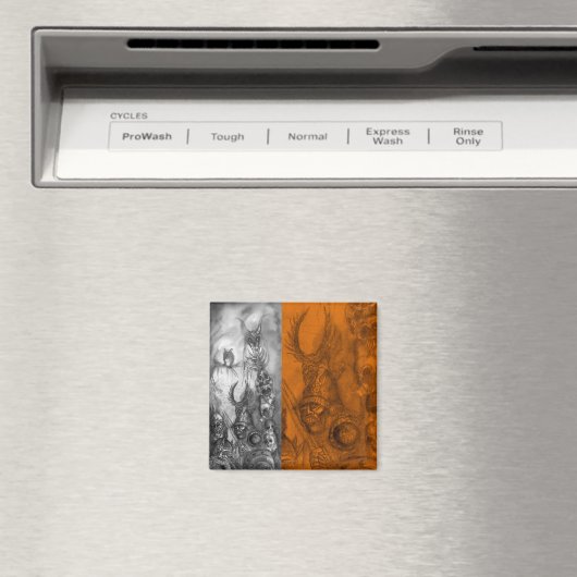 HALLOWEEN MONSTERS/ORK WAR Fantasy Magneet (Insitu (Vaatwasser))