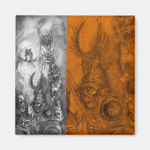 HALLOWEEN MONSTERS/ORK WAR Fantasy Magneet (Voorkant)