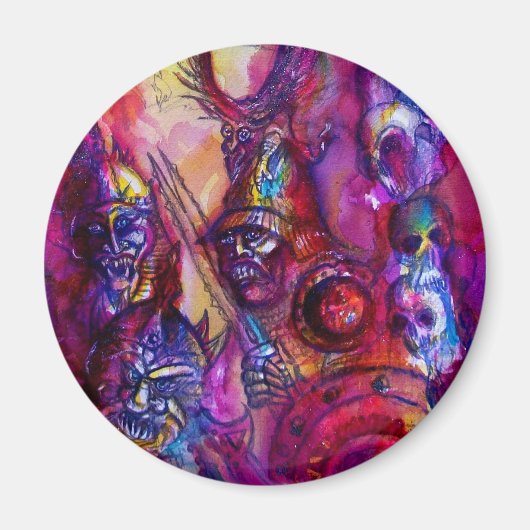 HALLOWEEN MONSTERS/ORK WAR Fantasy Magneet (Voorkant)