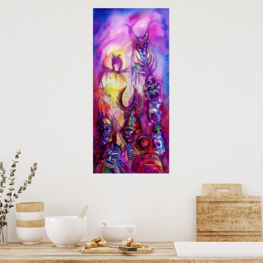 HALLOWEEN MONSTERS/ORK WAR Fantasy Poster (Keuken)