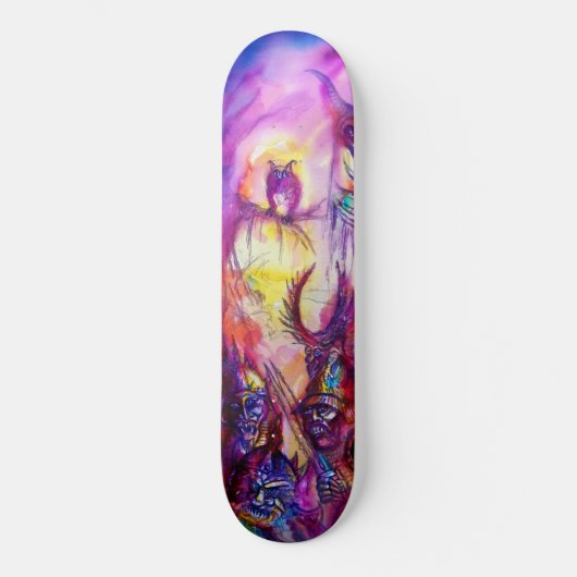 HALLOWEEN MONSTERS/ORK WAR Fantasy Skateboard (Voorkant)