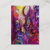 HALLOWEEN MONSTERS/ORK WAR Fantasy Visitekaartje (Achterkant)