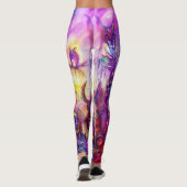 HALLOWEEN MONSTERS/ORK WAR Paars Leggings (Achterkant)