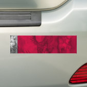 HALLOWEEN MONSTERS ORK WAR Red Black White Fantasy Bumpersticker (Op auto)