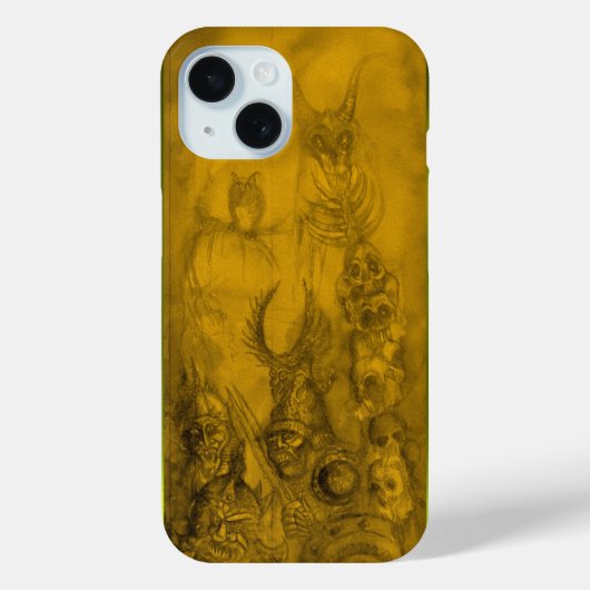 HALLOWEEN MONSTERS / ORK WAR Yellow Fantasy Case-Mate iPhone Case (Achterkant)