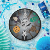 Halloween Monsters Papieren Bordje (Feest)