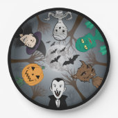 Halloween Monsters Papieren Bordje (Voorkant)