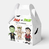 Halloween Monsters Party Bedankdoosjes (Achterkant)