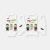 Halloween Monsters Party Bedankdoosjes (Uitgevouwen)