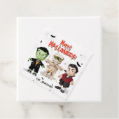 Halloween Monsters Party Bedankjes Labels (In situ)