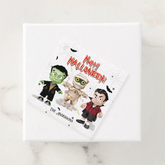 Halloween Monsters Party Bedankjes Labels (In situ)