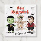 Halloween Monsters Party Bedankjes Labels (Achterkant)