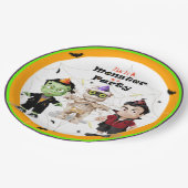 Halloween Monsters Party Papieren Bordje (Gekanteld)