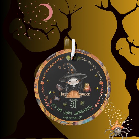 Halloween Monsters Party Sinaasappel Ornament