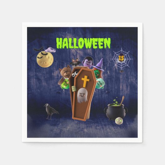 Halloween - Monsters Servet (Voorkant)