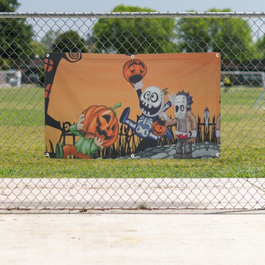 Halloween Monsters Spandoek (Insitu)