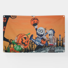 Halloween Monsters Spandoek