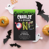 Halloween Monsters Spooktacular 1st Birthday Kaart