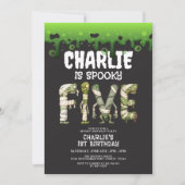 Halloween Monsters Spooktacular 5th Birthday Kaart (Voorkant)