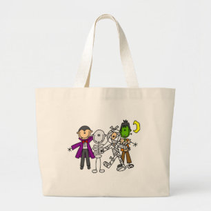 Halloween Monsters T-shirts en cadeaus Grote Tote Bag