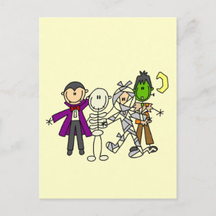 Halloween Monsters Tshirts en Gifts Briefkaart