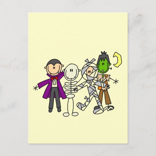 Halloween Monsters Tshirts en Gifts Briefkaart (Voorkant)