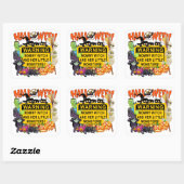 Halloween Monsters Vierkante Sticker (Vel)