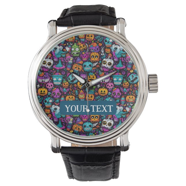 Halloween Monsters Watch Horloge (Voorkant)