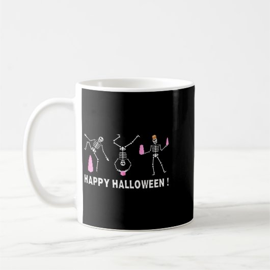 Halloween Montessori Teacher Skeleton Dancing Educ Koffiemok (Links)