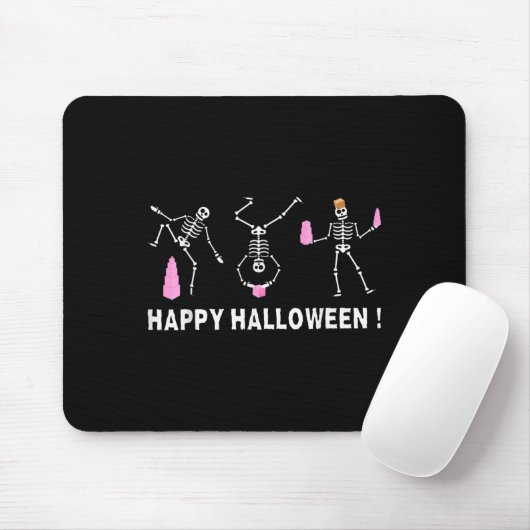 Halloween Montessori Teacher Skeleton Dancing Educ Muismat (Met muis)
