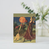 Halloween, mooie dansende heks Briefkaart (Staand voorkant)