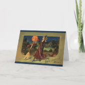  Halloween, mooie dansende heks Kaart (Voorkant)