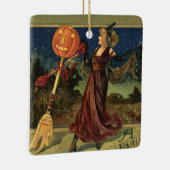  Halloween, mooie dansende heks Keramisch Ornament (Rechts)