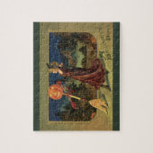 Halloween, mooie dansende heks Legpuzzel (Verticaal)