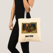  Halloween, mooie dansende heks Tote Bag (Voorkant (product))