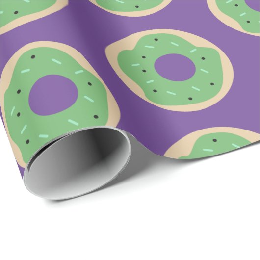 Halloween Mooie Donuts Strooisel Bevroren Cadeaupapier (Rol Hoek)