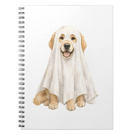 Halloween Mooie Geest Golden Retriever Notitieboek