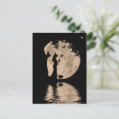 Halloween Mooie heks met familieleden Briefkaart (Staand voorkant)