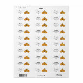 Halloween Mooie Jack O'lanterns Retouradres Etiket (Full Sheet)