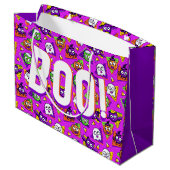 Halloween Mooie Karakter BOO Cadeautas (Achterkant Gekanteld)