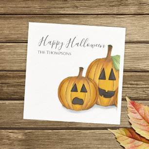 Halloween Mooie Pompoenen Jack O'lanterns Eenvoudi Servet