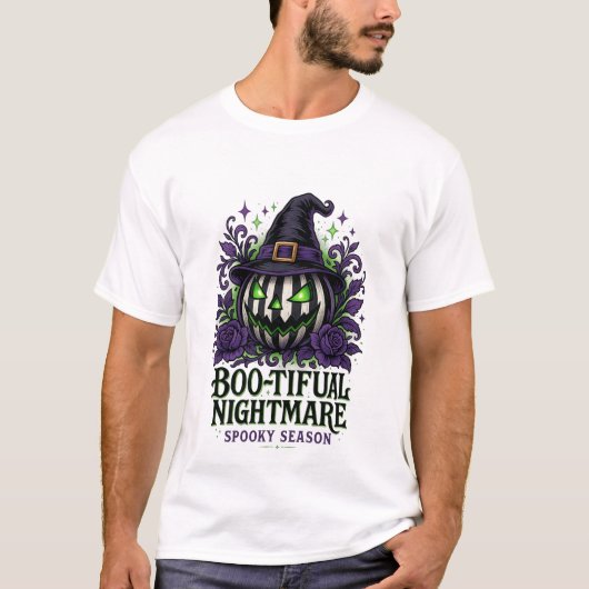 Halloween Mooie Spooky Seizoen T-Shirt (Voorkant)