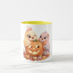 Halloween Mooie Vogel Duo Koffiemok Mok