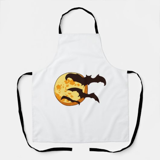 Halloween Moon & Bats Schort (Voorkant)