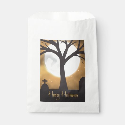 Halloween Moon Bedankzakje (Voorkant)